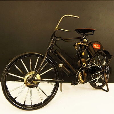 懷舊復(fù)古鐵藝自行車模型金屬工藝品桌面擺件 堆糖,美好生活研究所
